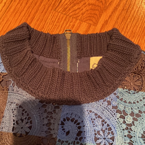 EUC Sea New York lace blue top cropped 0 XS - Picture 2 of 8